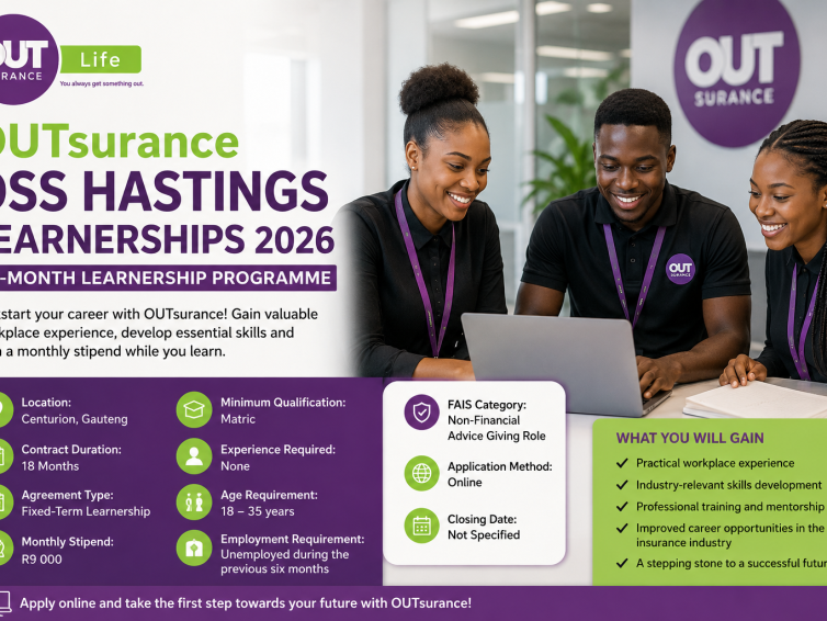 OUTsurance OSS Hastings Learnerships for 2026